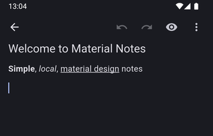 Material Notes screenshot 1