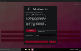 Audio Media Conversion Tool screenshot 1