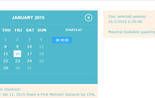 Magento Booking and Reservation Extension screenshot 2