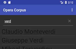 Opera Corpus screenshot 2