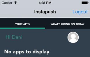 Instapush screenshot 1