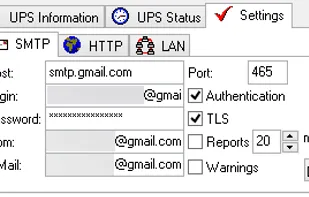 Email on power failure