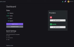 Playlists.cloud screenshot 1