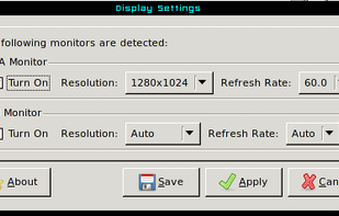 lxrandr screenshot 1
