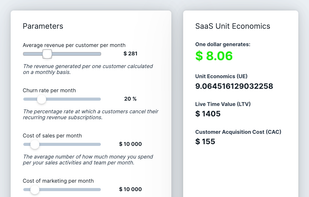 SaaS Calculator screenshot 1