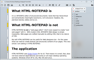 HTML-Notepad screenshot 1