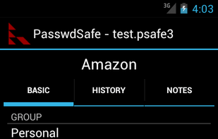 PasswdSafe screenshot 1