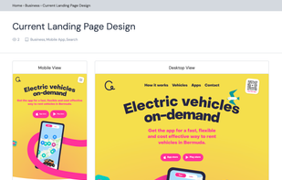 Landing Page Design screenshot 1