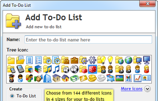 Add To-Do List window