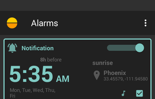 Alarms