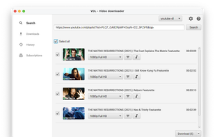 Download videos from youtube.com and many more sites.