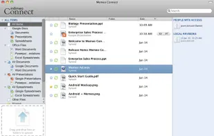 Memeo Connect screenshot 1