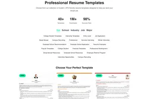 Professional Resume Templates
Choose from our collection of modern, ATS-friendly resume templates designed to help you land your dream job.

