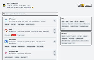 EncryptedList screenshot 1