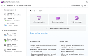 Serial to Ethernet Connector screenshot 1