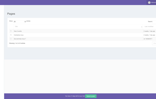 Kreezalid admin - add and update your content pages. Easily create new pages.