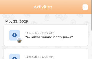 List of all activities