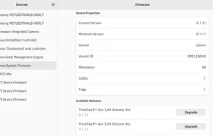 Gnome Firmware screenshot 1