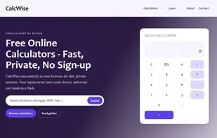 Landing page.