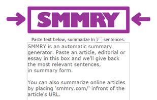 SMMRY screenshot 1