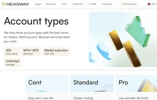 Types of accounts on Headway