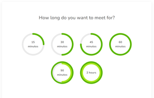 Offer multiple time duration options to pick from