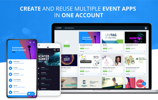 With LineUpr you can create, update and reuse as many event apps as you want.