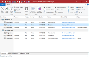 HTPasswd Manager features a native and modern interface, with the familiar Ribbon concept.