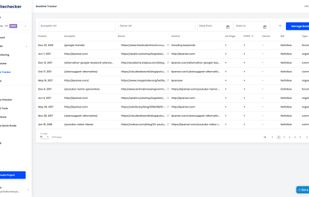 Backlinks tracker
