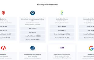 Stock recommendations