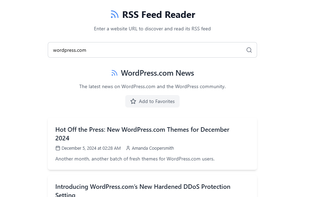 RSS Feed Posts View