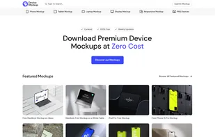 We offer high quality premium device mockup for free