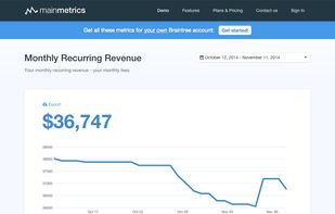 Mainmetrics screenshot 1