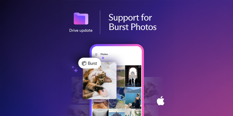 Proton Drive for iOS Adds Burst Photo Support image