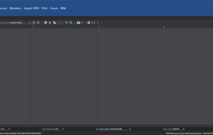 The default layout of Online Sequencer.
