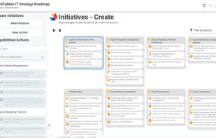 Set actions and group them into initiatives.