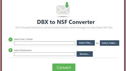 ZOOK DBX to NSF Converter screenshot 1