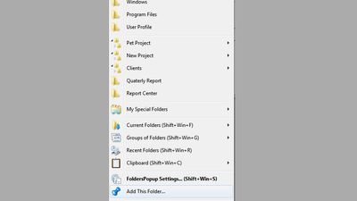 add this folder menu