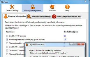 NoTrace screenshot 1