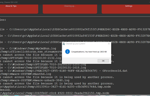 Temp_Cleaner GUI screenshot 1