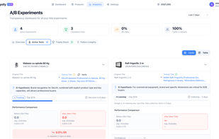 A/B feed product testing