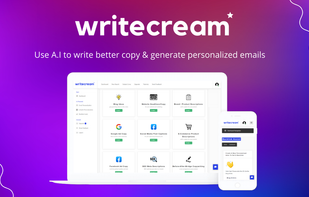 Writecream screenshot 1