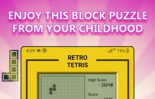 Retro Tetris Classic Game 2023 screenshot 2