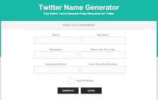 Twitter Name Generator