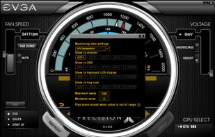 EVGA PrecisionX 16 screenshot 2