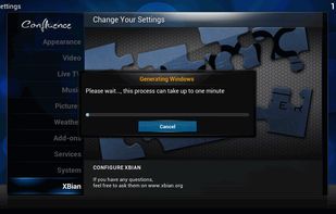 XBian screenshot 1
