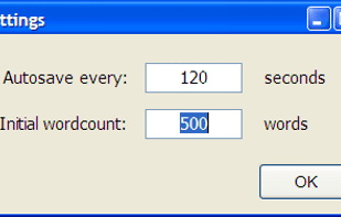 yEdit2 Settings screen
