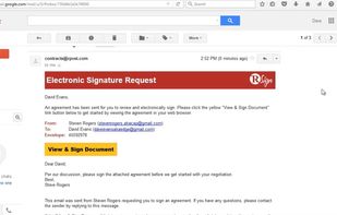 RSign eSignatures request