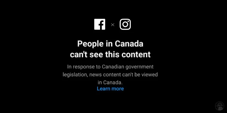 Meta implements News content ban on Facebook and Instagram in Canada in response to Online News Act image