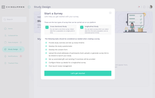 Overview of tasks that may be required before survey launch by the user